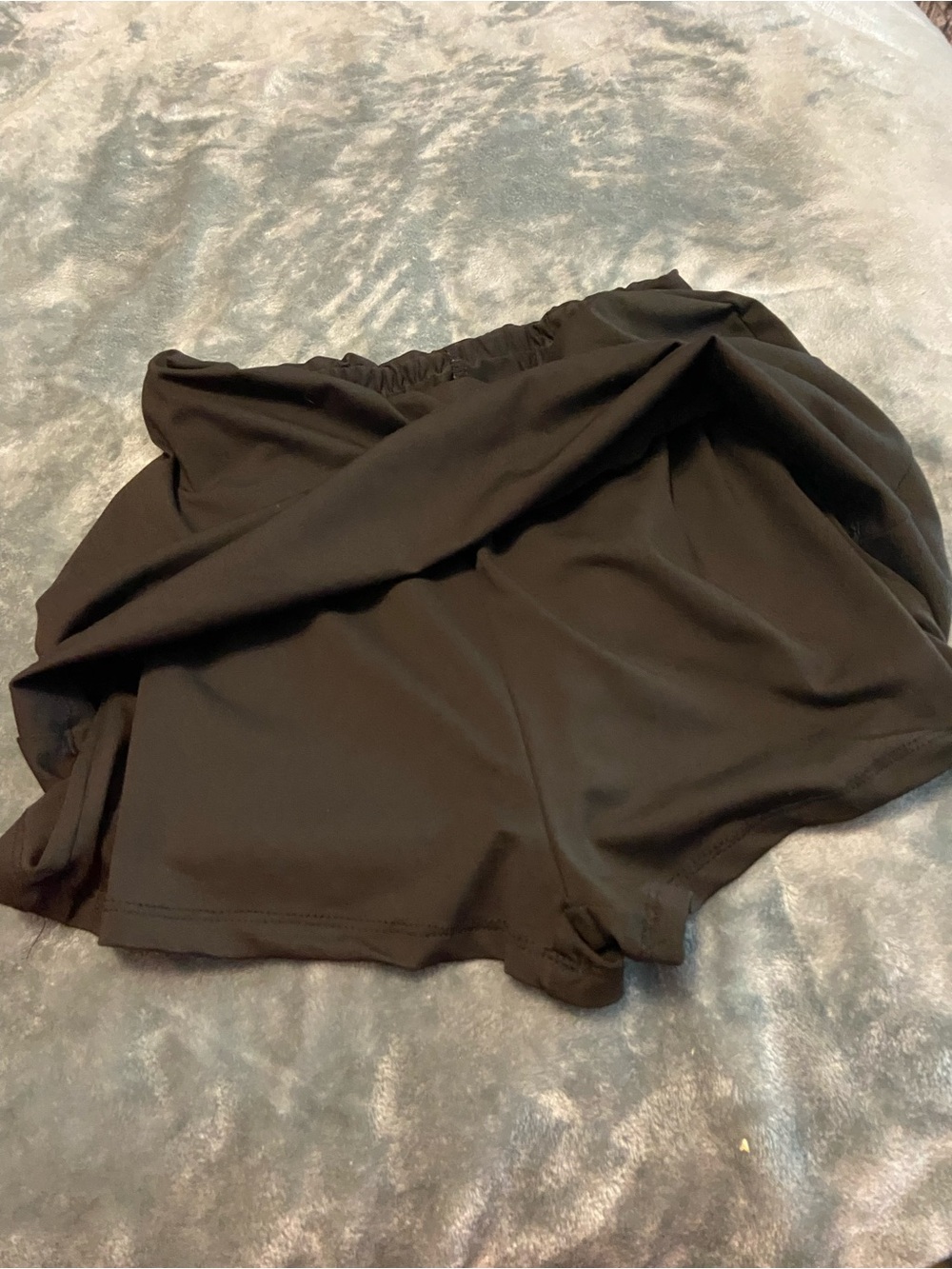 Women's Black Active Skort with Elastic Waist - Picture 4 of 5